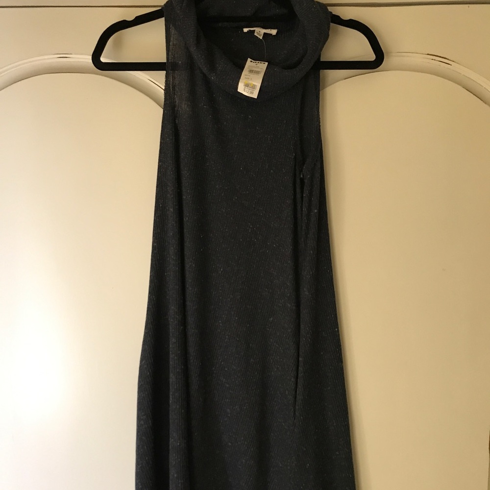 Navy turtle neck sweater dress
